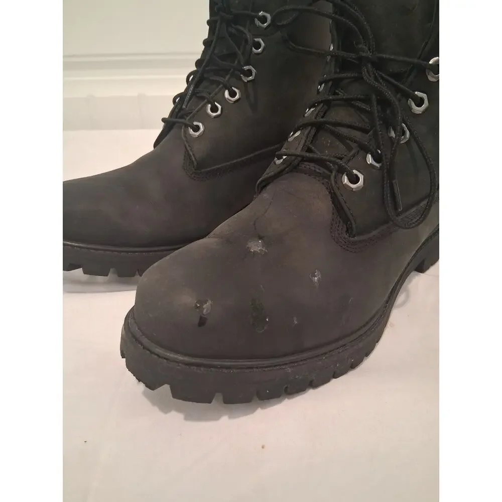 Timberland Black Waterproof Roll-Top Fleece Lined Boots 6